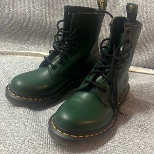 Dr. Martens Dark Green Boots Size US 5/EU 36